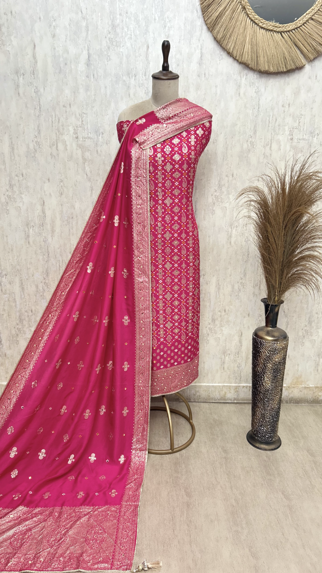 Regal Floral Dola silk Unstitched Suits