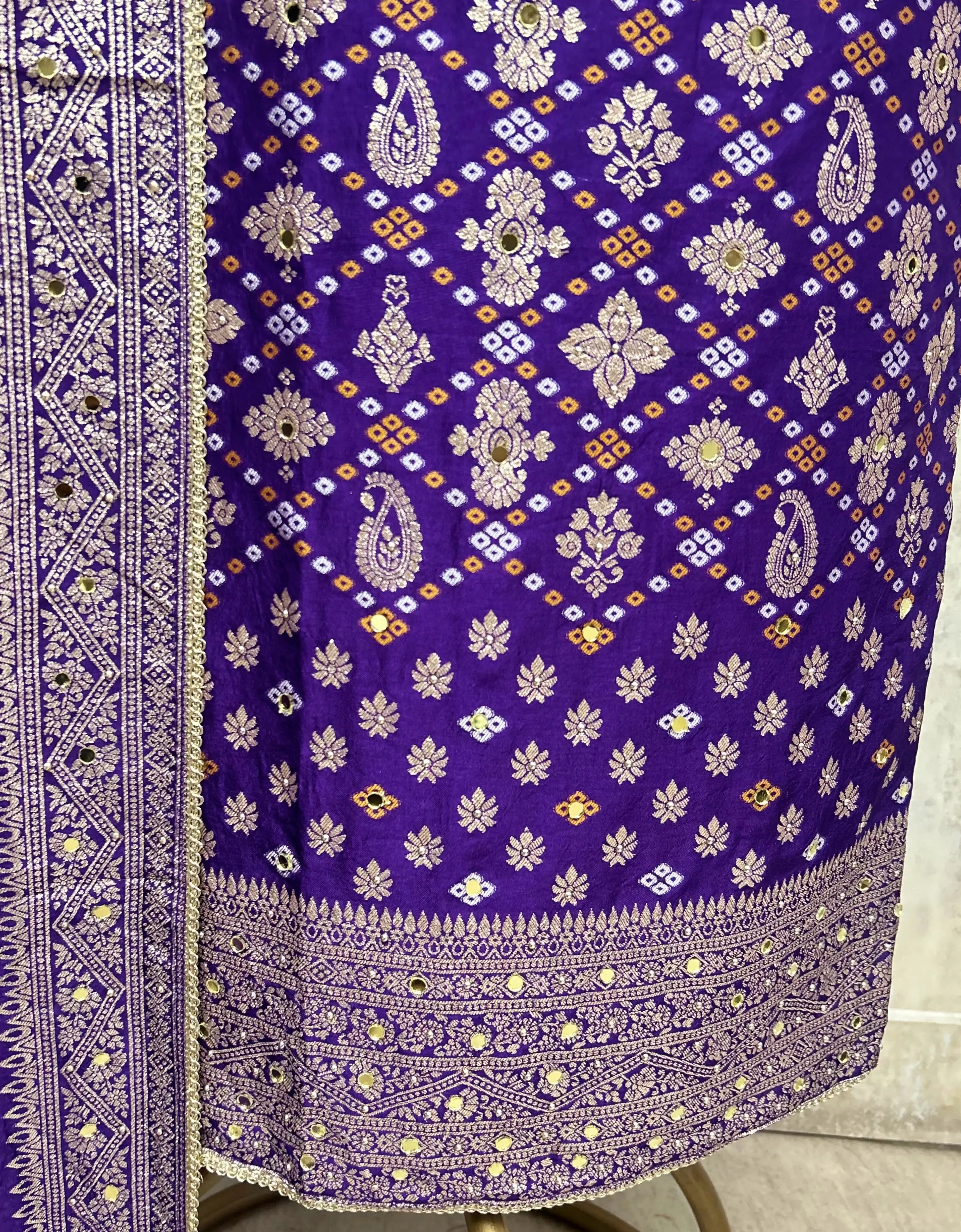 Regal Floral Dola silk Unstitched Suits
