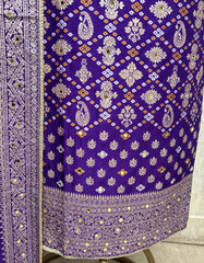 Regal Floral Dola silk Unstitched Suits
