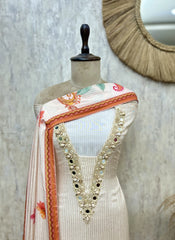 Floral Muslin Unstitched suit