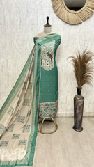 Botanical Opulence Maheshwari  Unstitched Suits