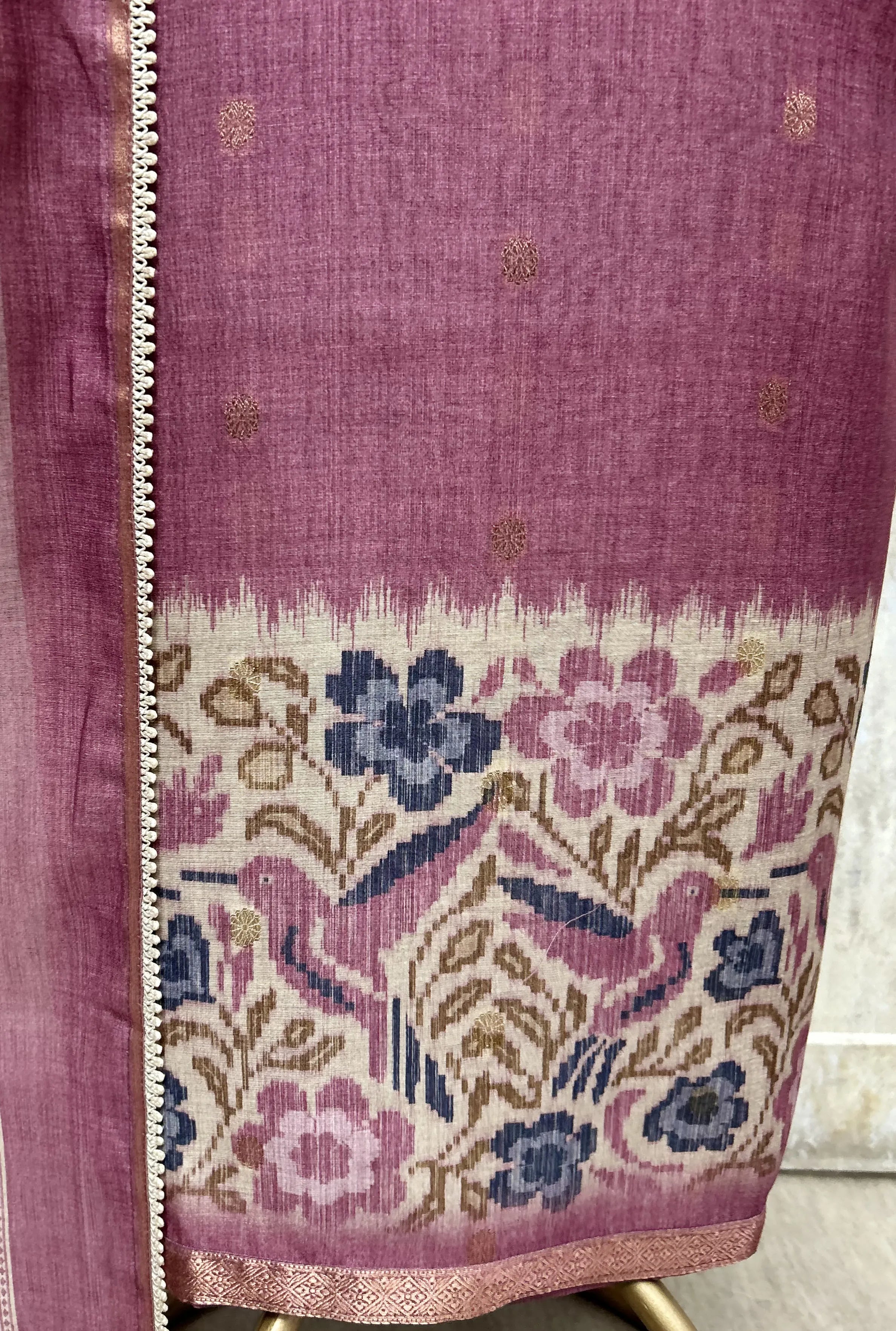Botanical Opulence Maheshwari  Unstitched Suits