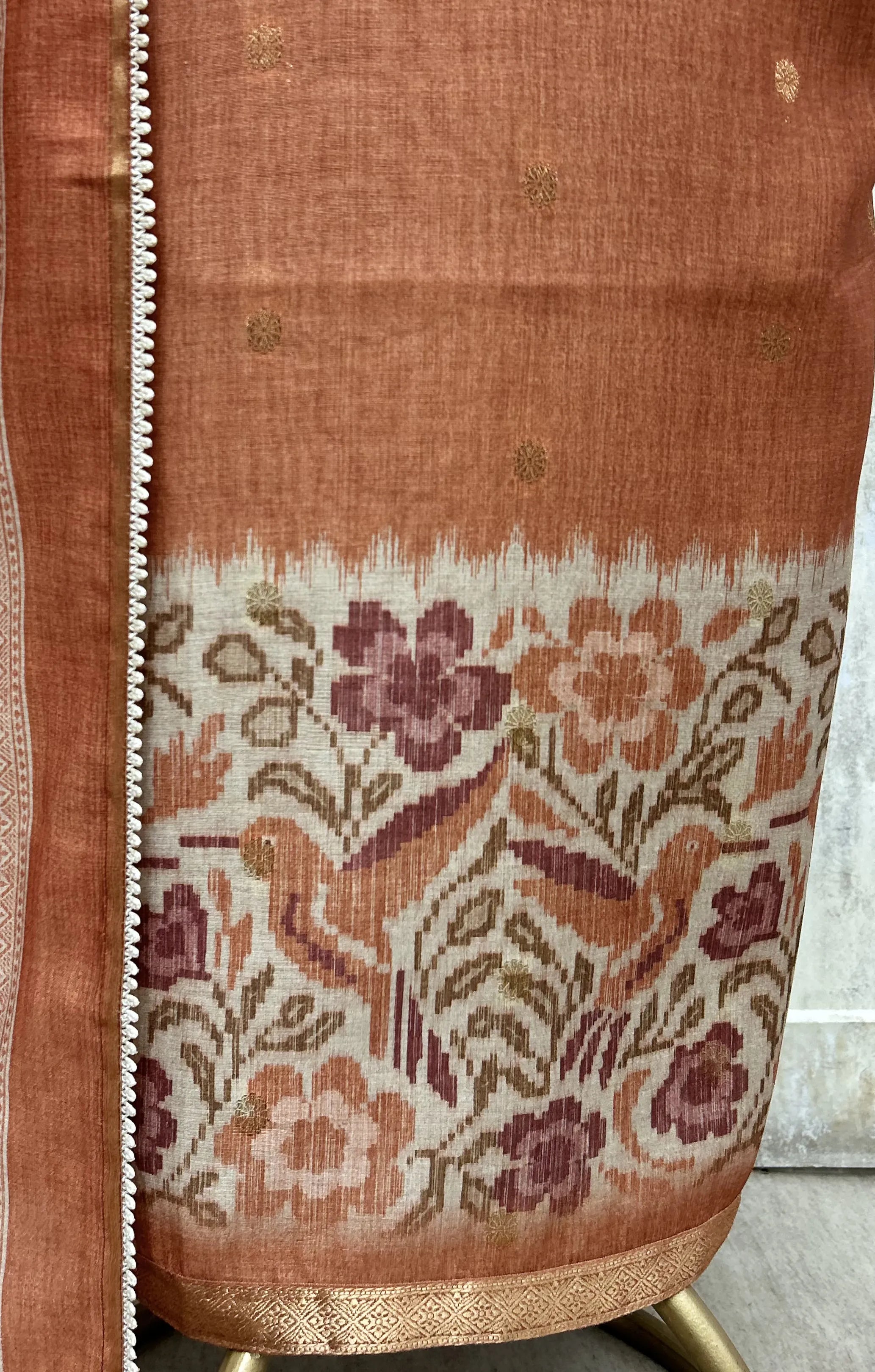 Botanical Opulence Maheshwari  Unstitched Suits