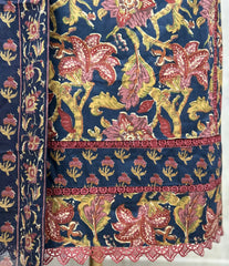 Regal Floral Cotton Unstitched Suit