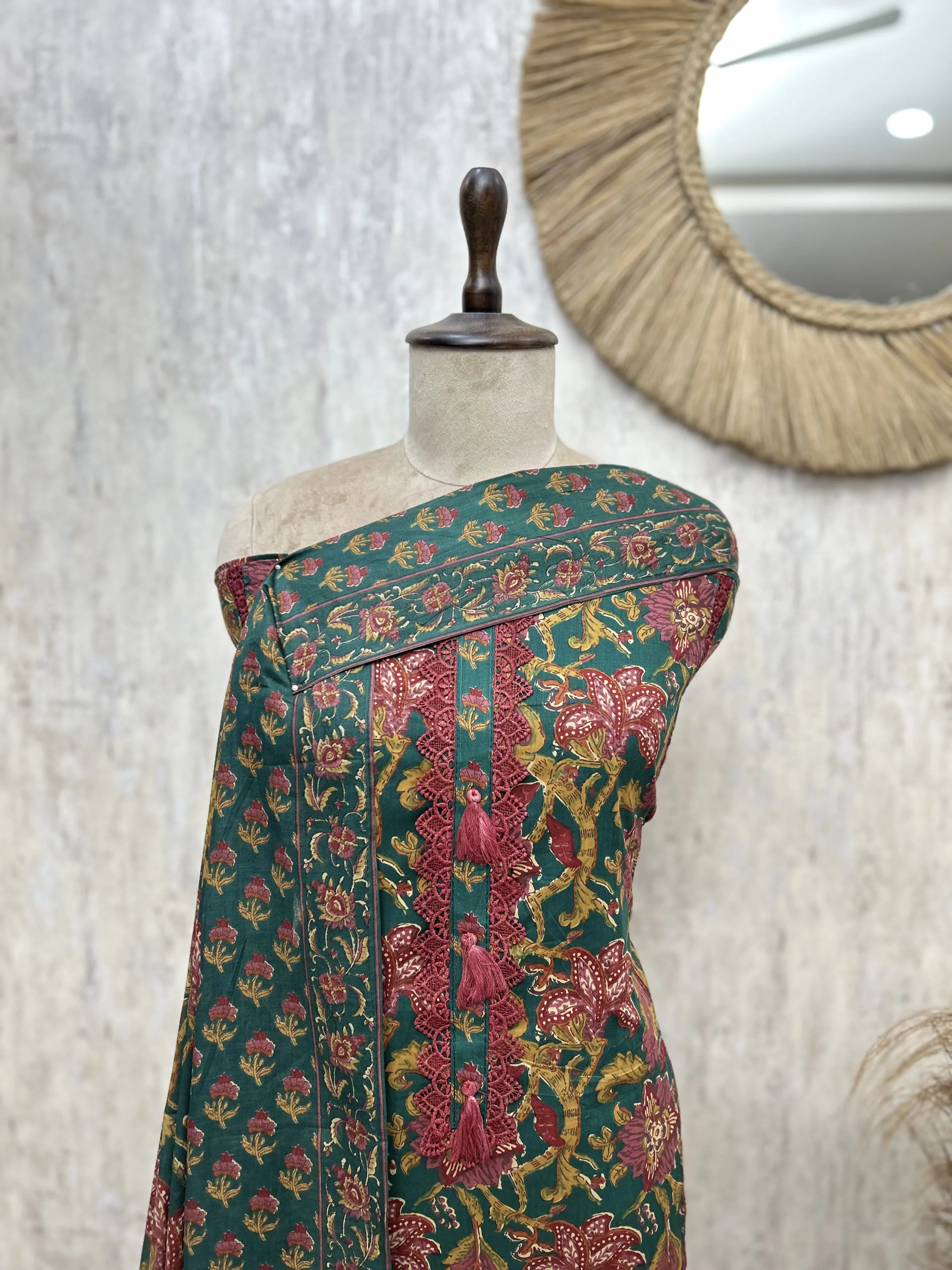 Regal Floral Cotton Unstitched Suit