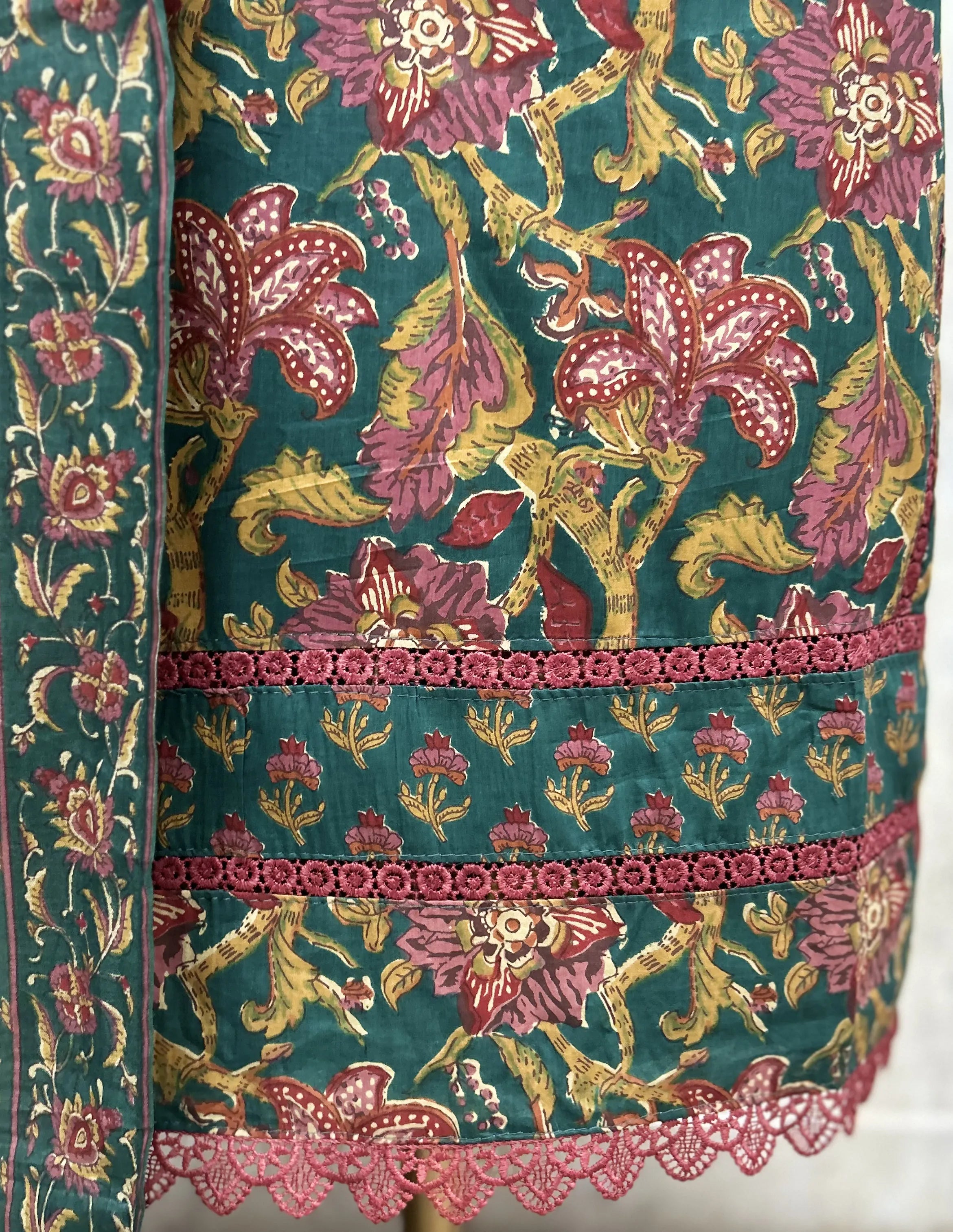 Regal Floral Cotton Unstitched Suit