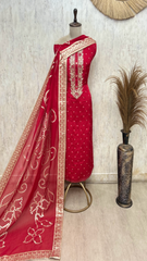 Regal Dola Silk with Organza Elegance Unstitched Suits