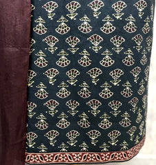 Vintage Floral Cotton Unstitched Suit
