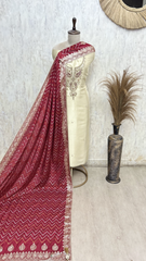 Chevron Opulence Giraffe Tissue Unstitched Suit