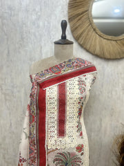 Traditional Pop Hues Mul chanderi Unstitched suit