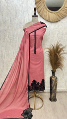 Elegant Ethnic Vibes Linen Cotton Unstitched suit