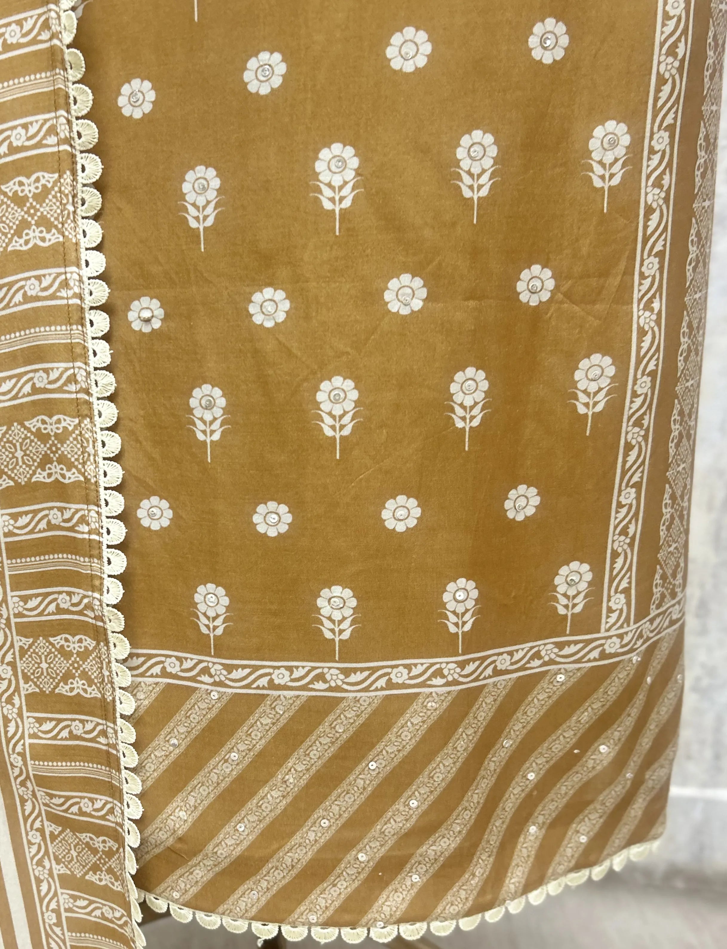 Golden Grace Muslin Unstitched suit