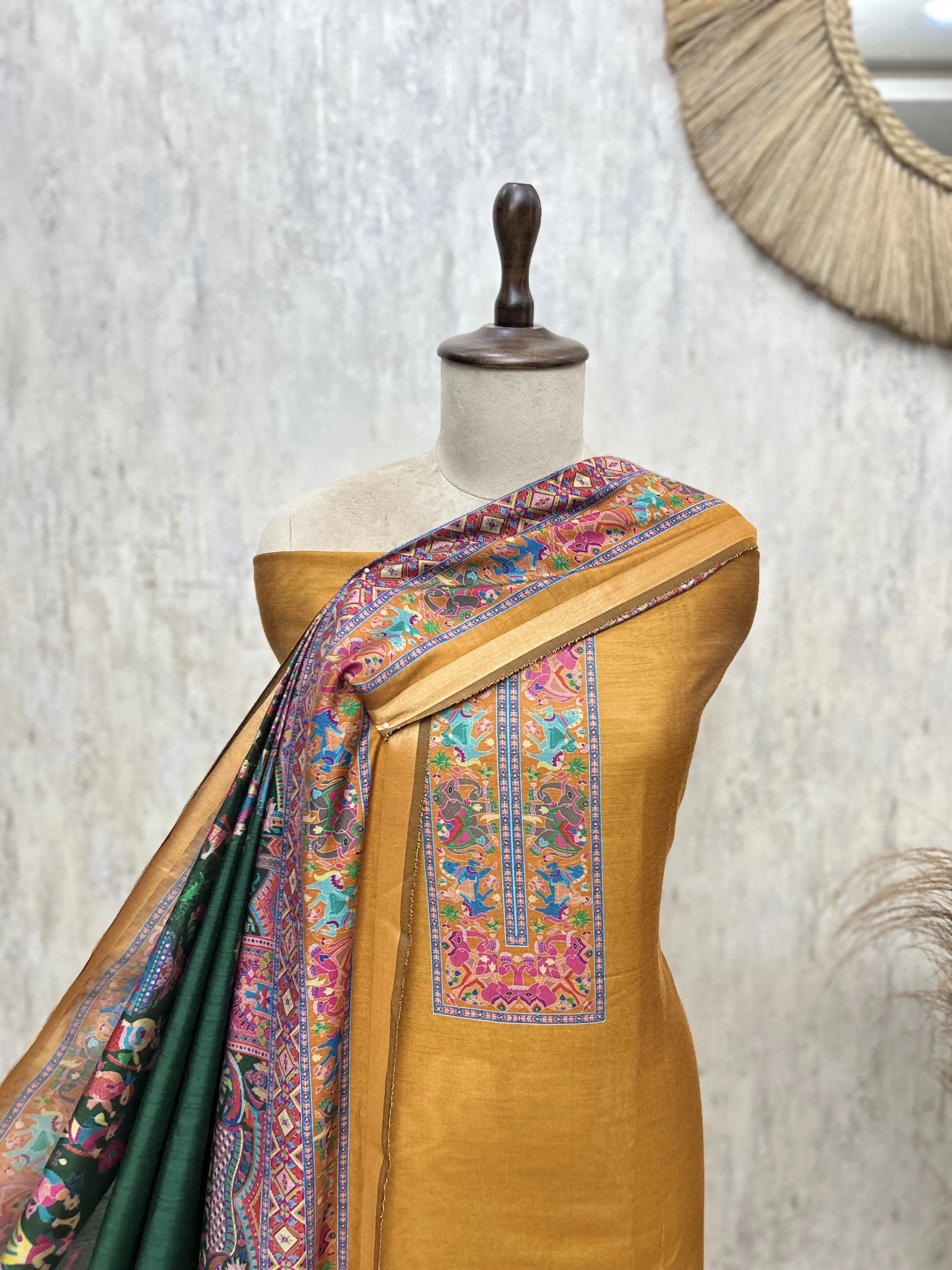 Heritage Panorama Maheshwari Unstitched Suit