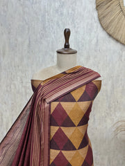 Geometric Heritage Maheshwari Suit