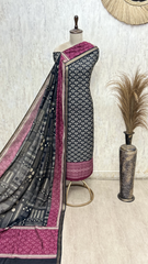 Artful Elegance Maheshwari Unstitched Suit