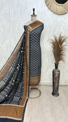 Artful Elegance Maheshwari Unstitched Suit