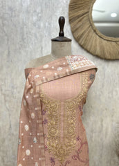 Soft Blush Heritage Unstitched Suit