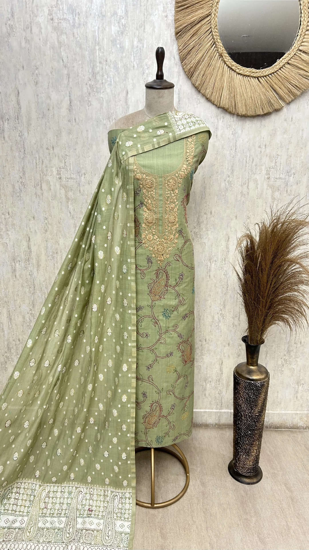 Soft Blush Heritage Unstitched Suit