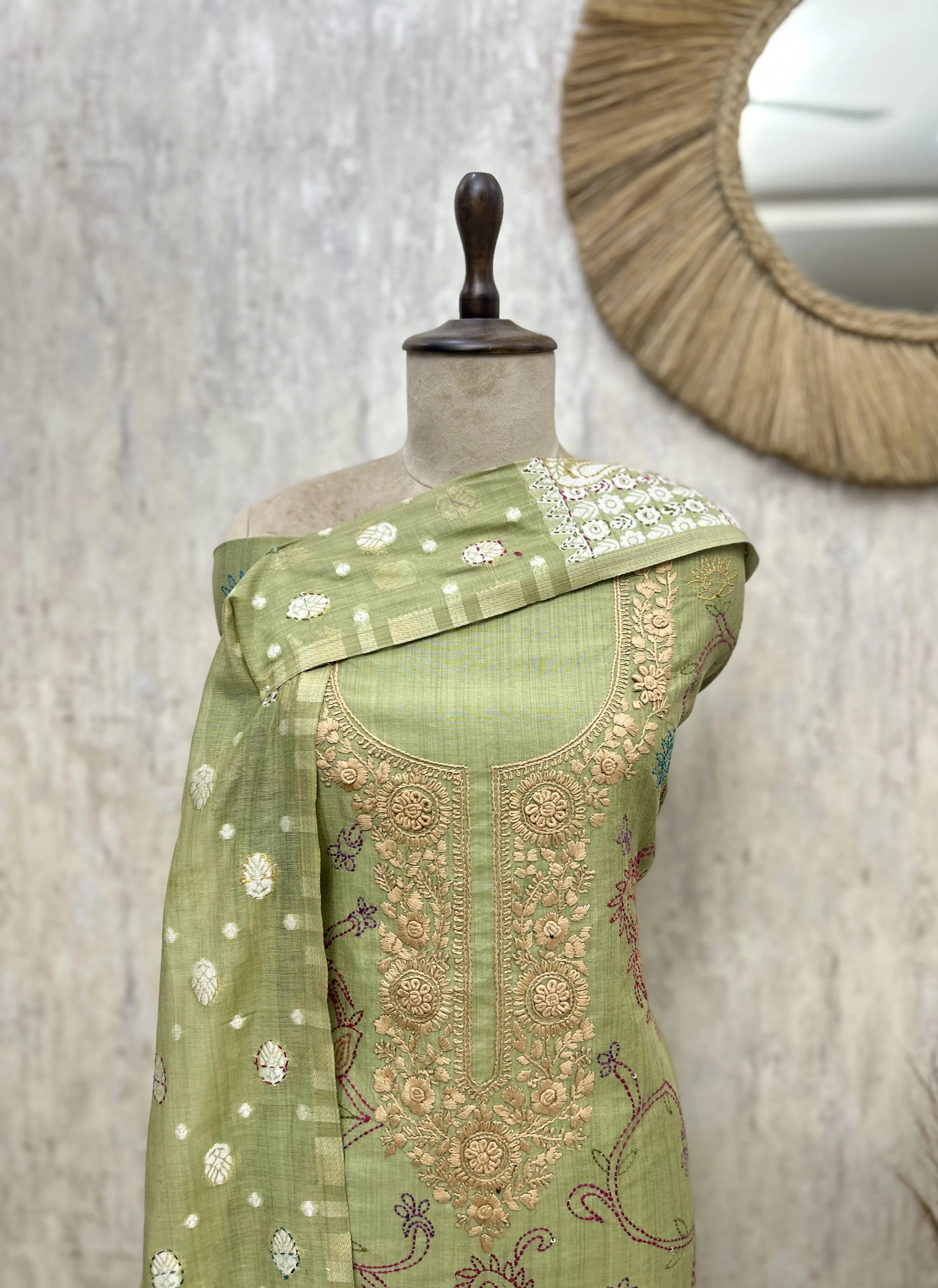 Soft Blush Heritage Unstitched Suit