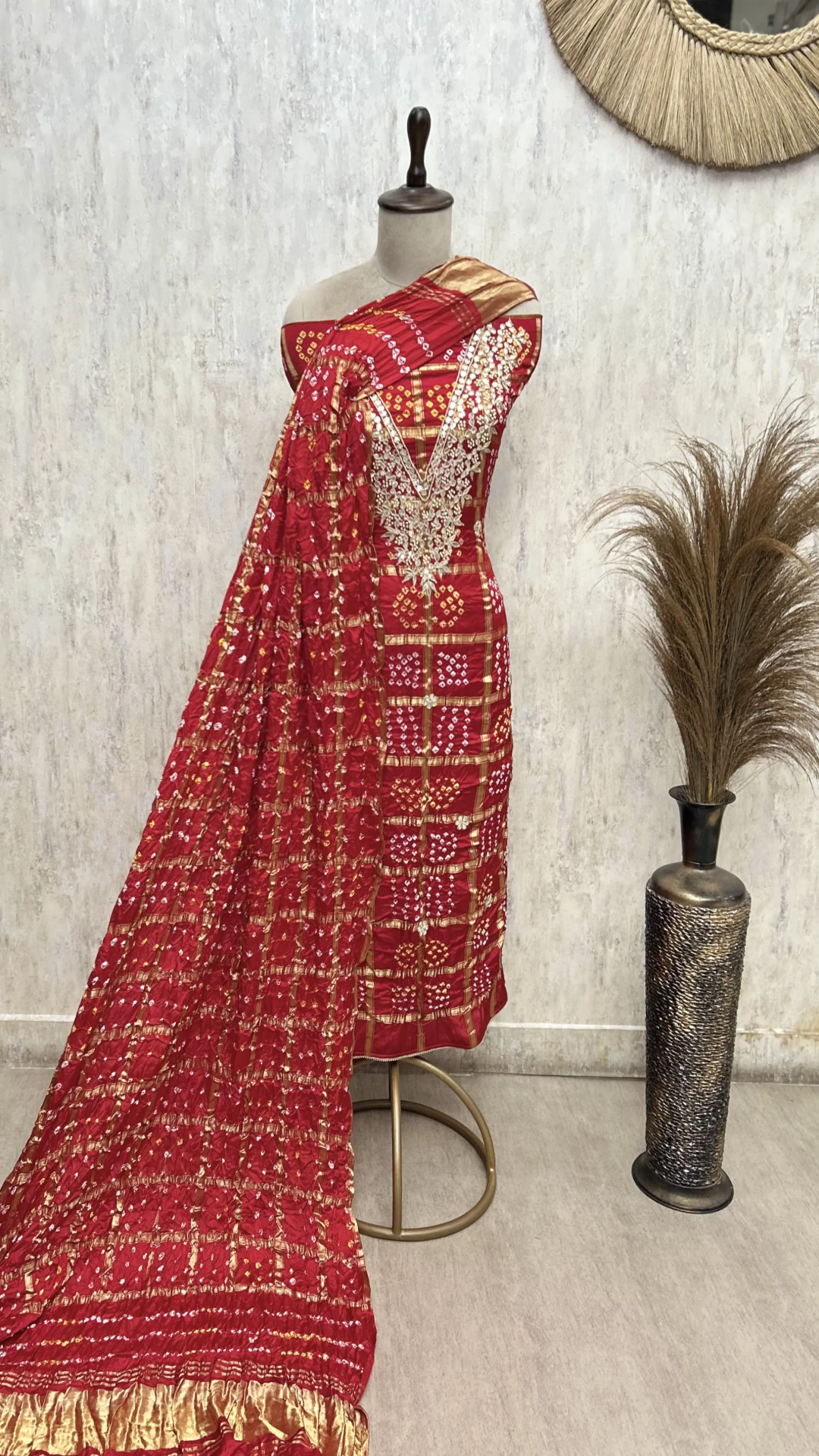 Gajji Gharchola Unstitched Suit Set