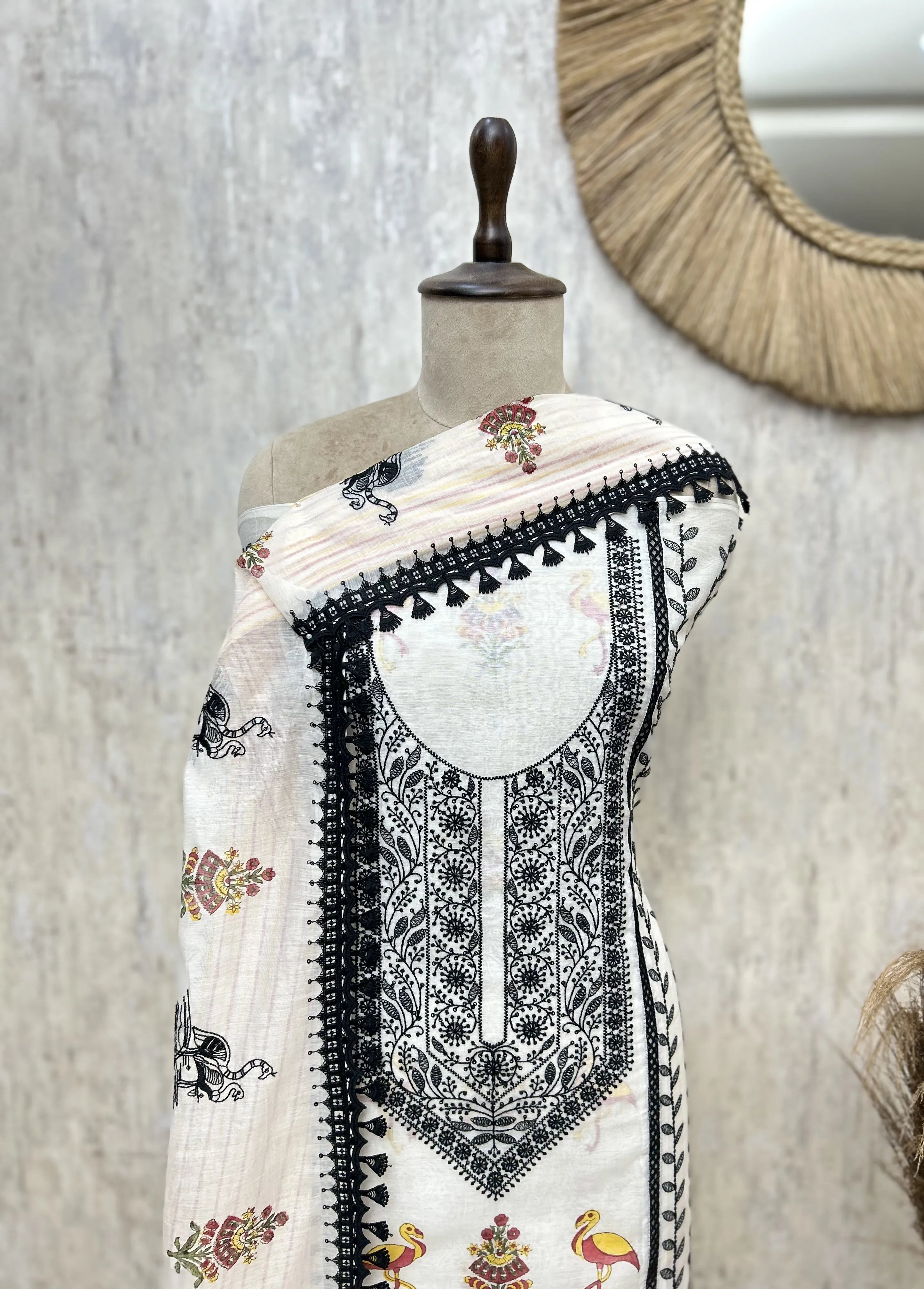 Flamingo Grace Unstitched Suit