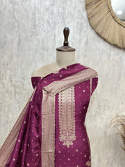 Classic Opulence Dola Silk Unstitched Suit
