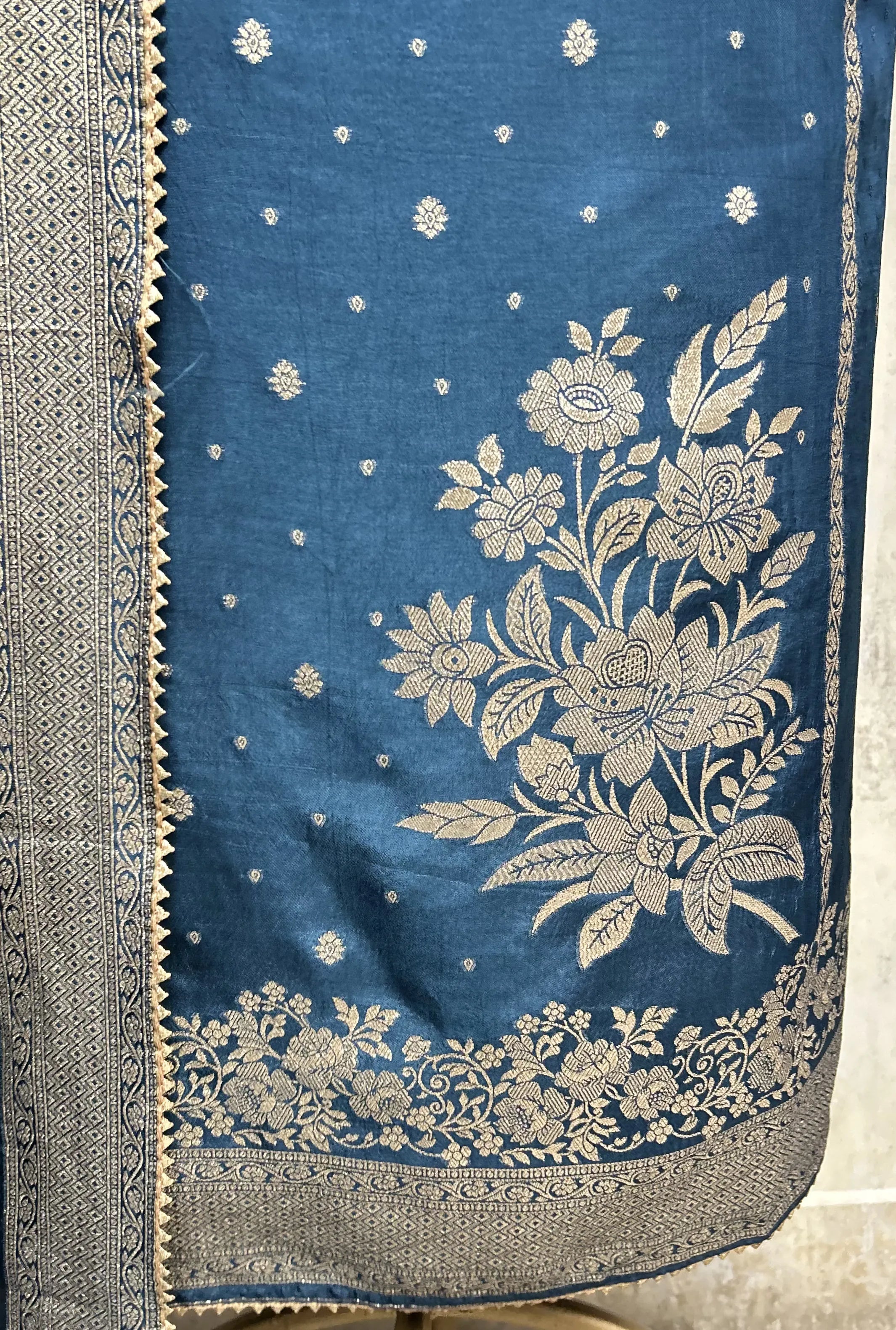 Classic Opulence Dola Silk Unstitched Suit
