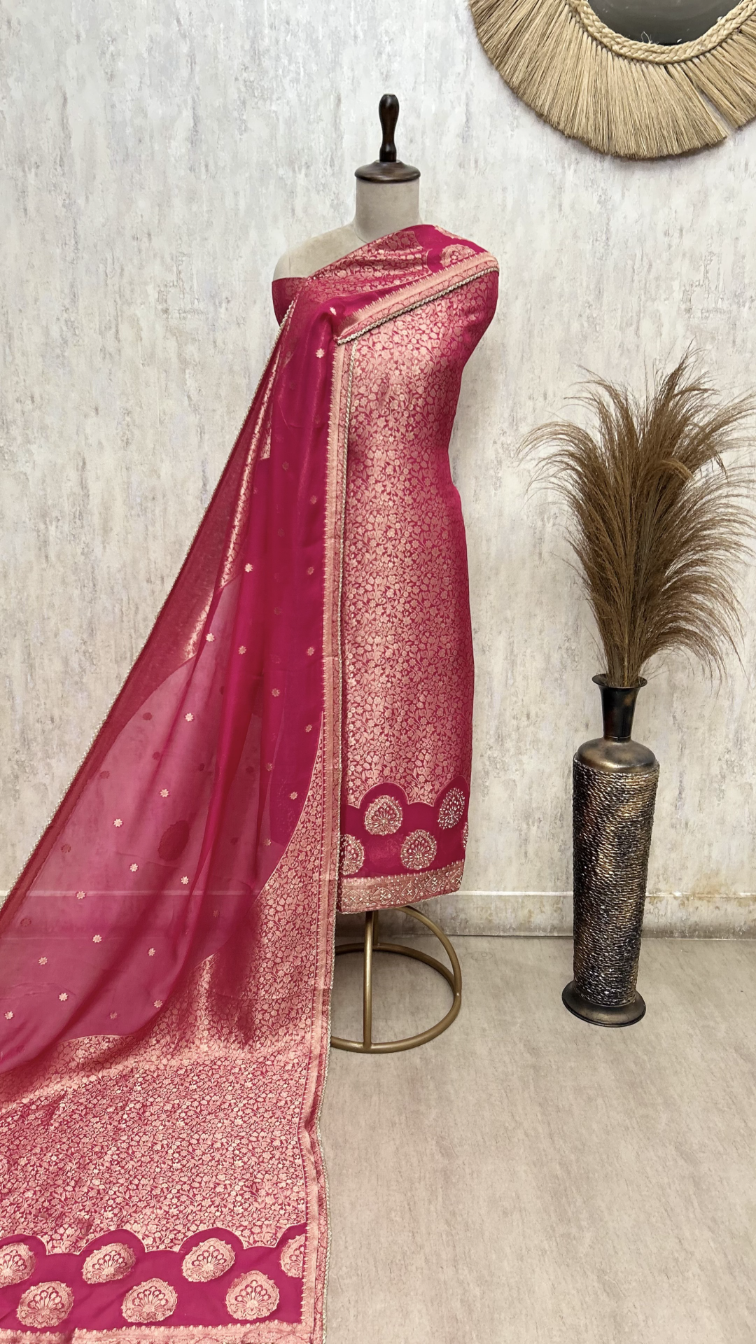 Royal Brocade silk Unstitched Suits