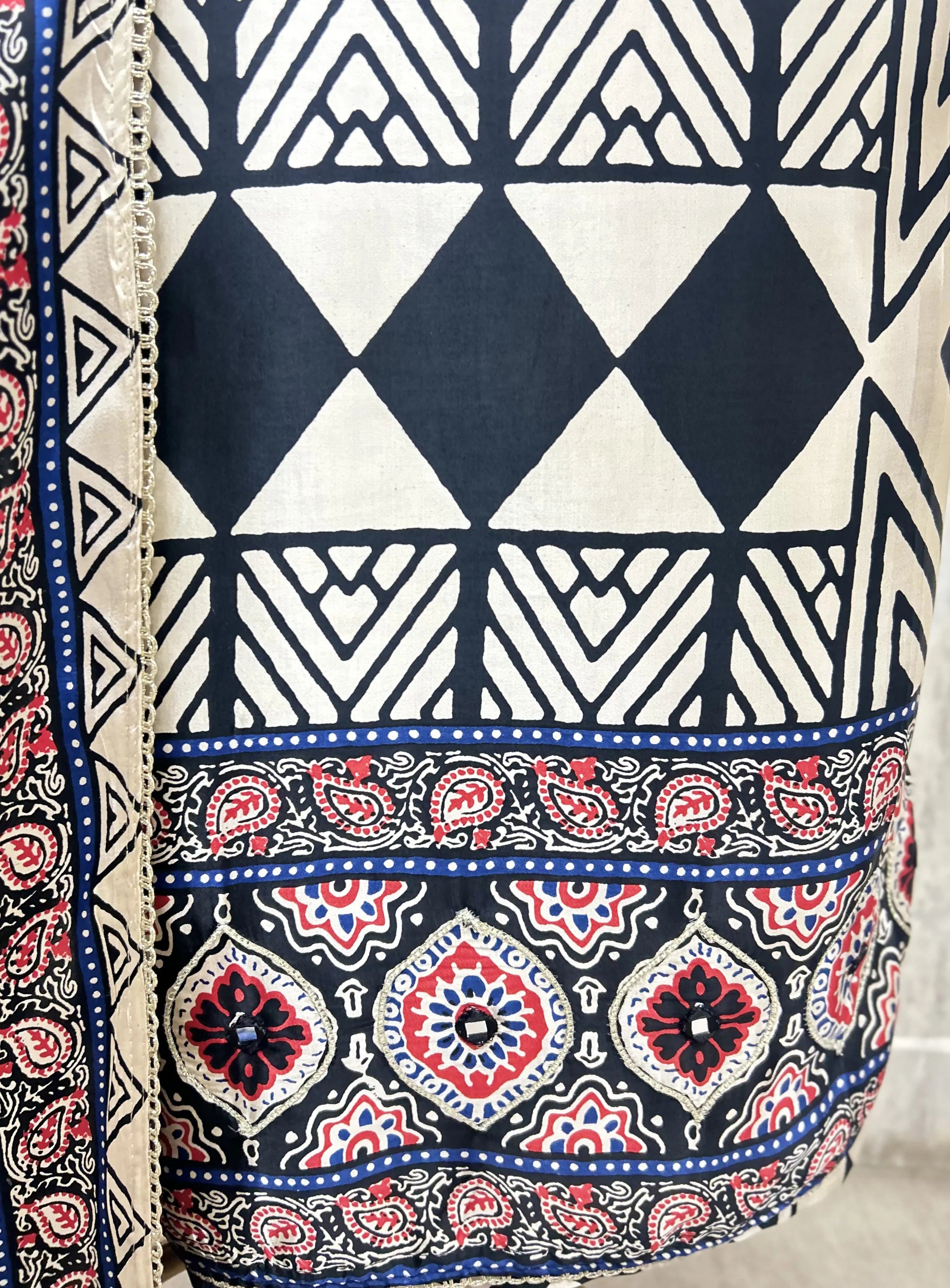 Ethnic Royal Gajji Unstitched Suit