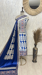 Ethnic Royal Gajji Unstitched Suit
