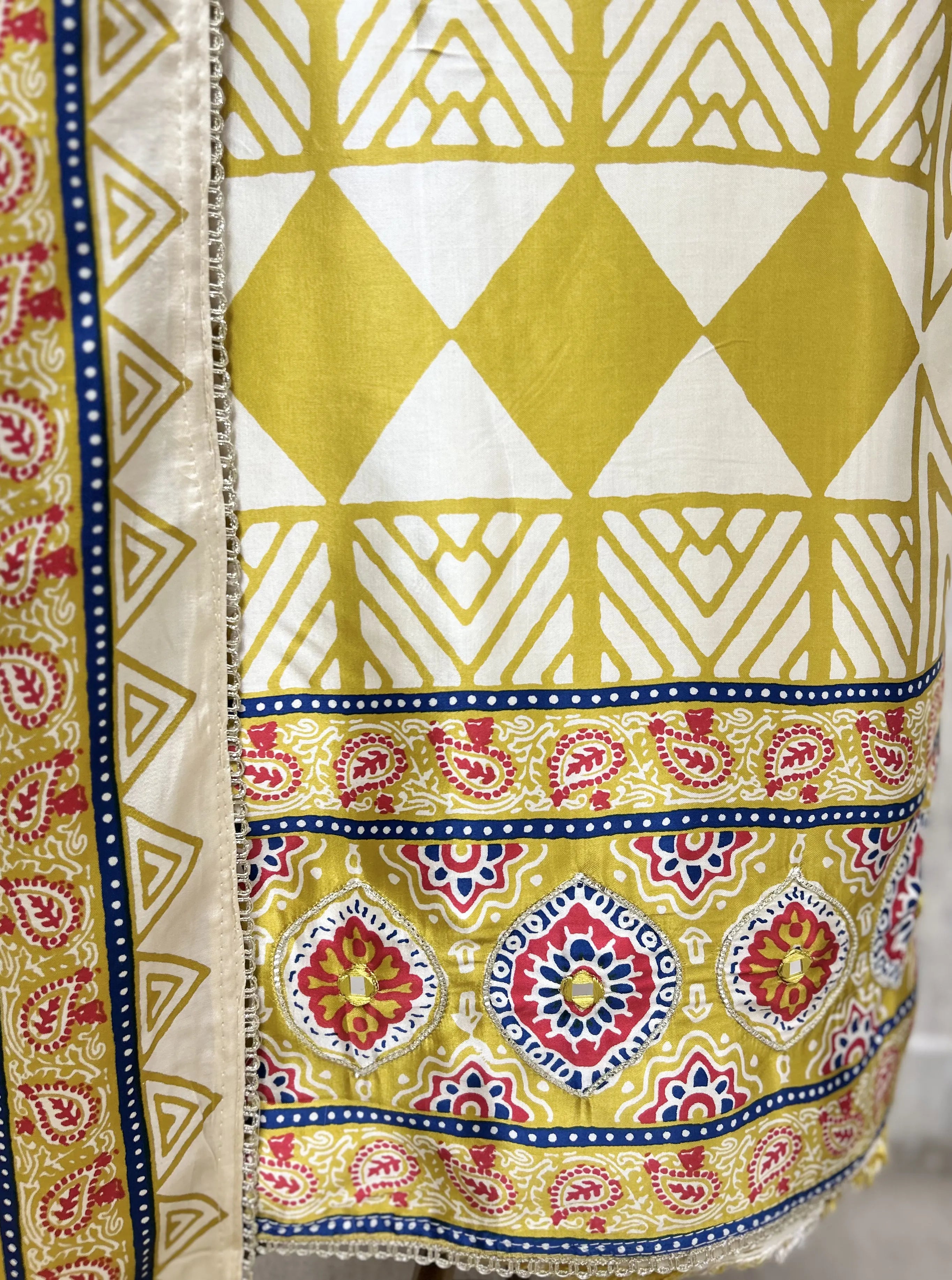 Ethnic Royal Gajji Unstitched Suit