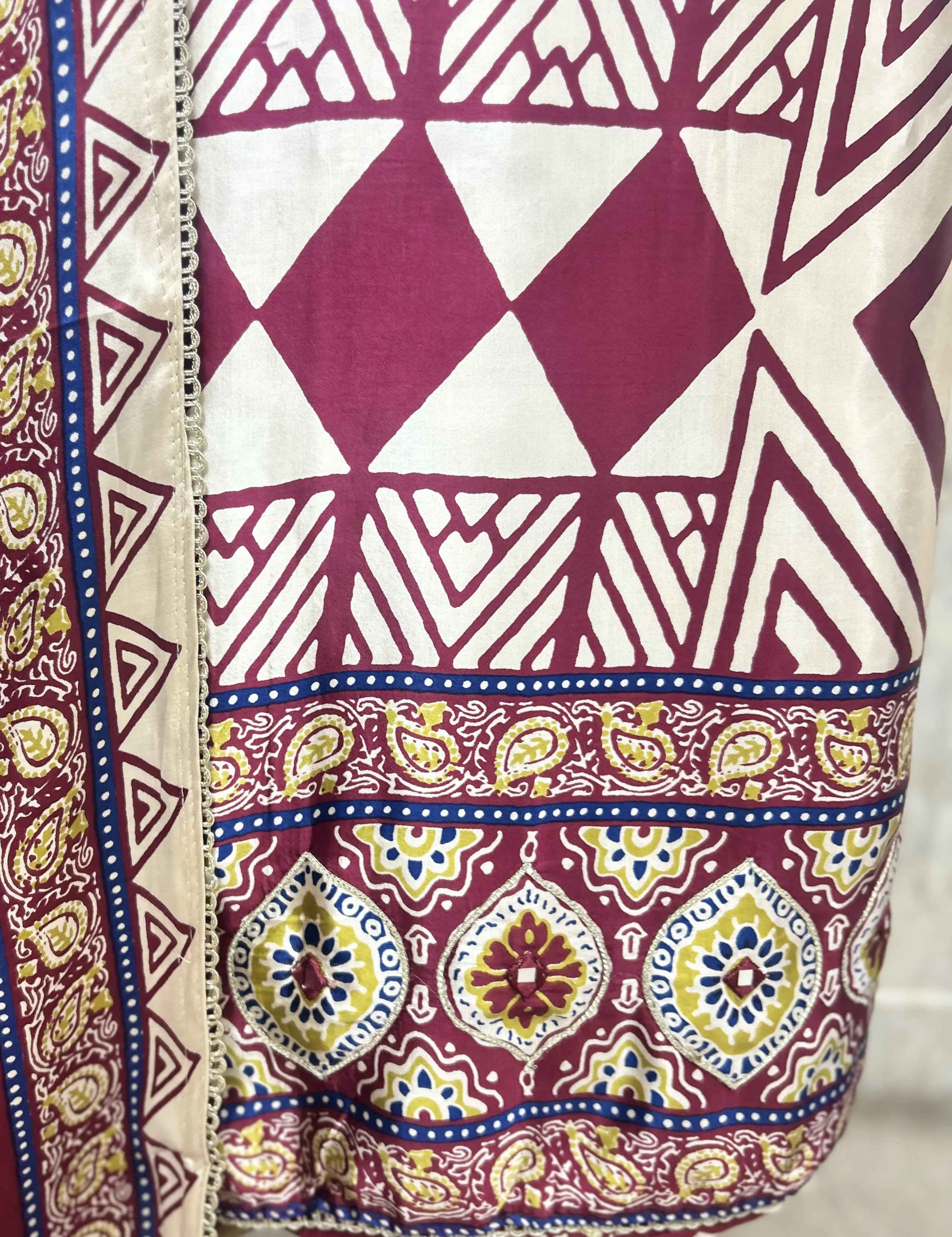 Ethnic Royal Gajji Unstitched Suit