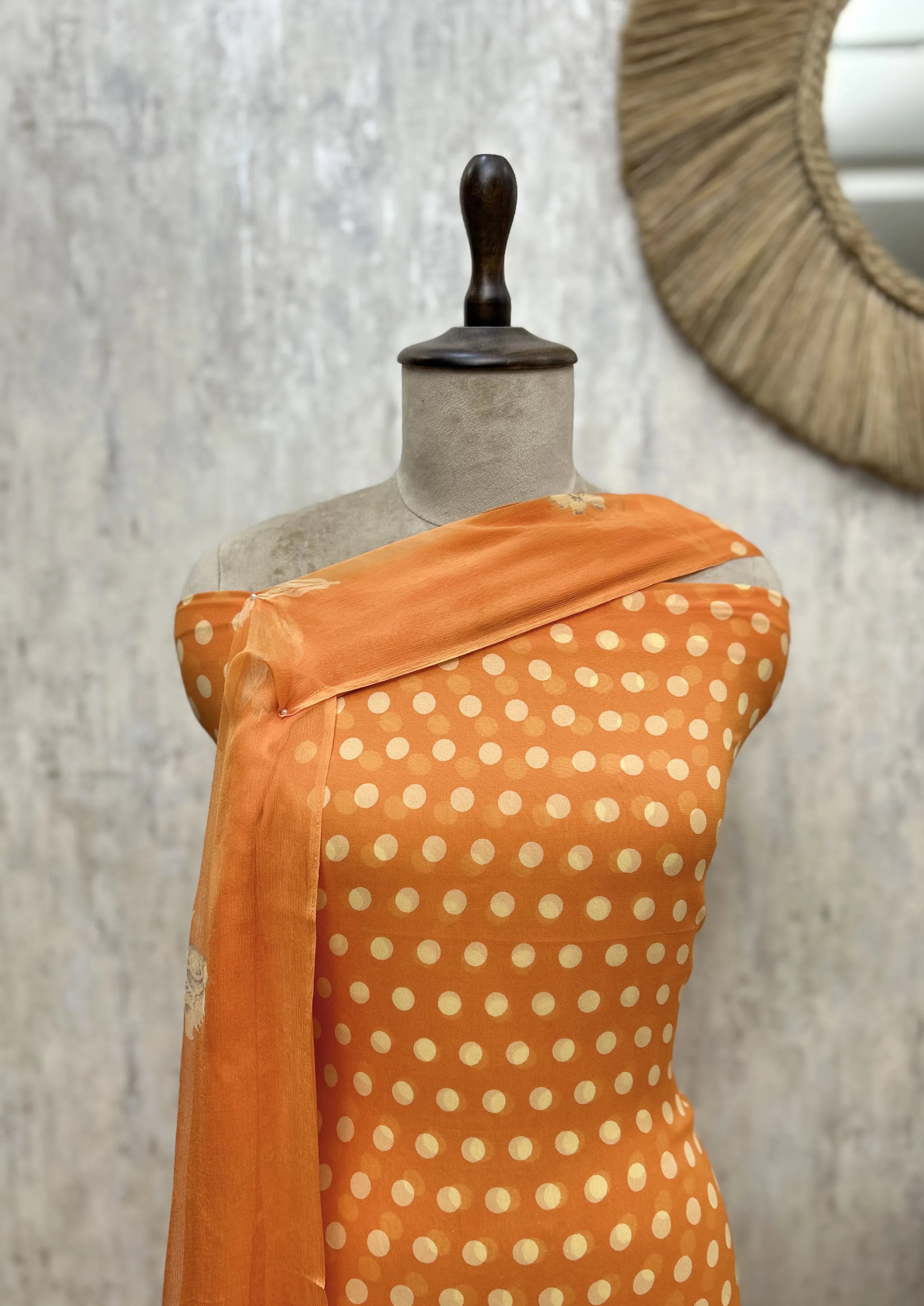Retro Polka Dot Unstitched Suit