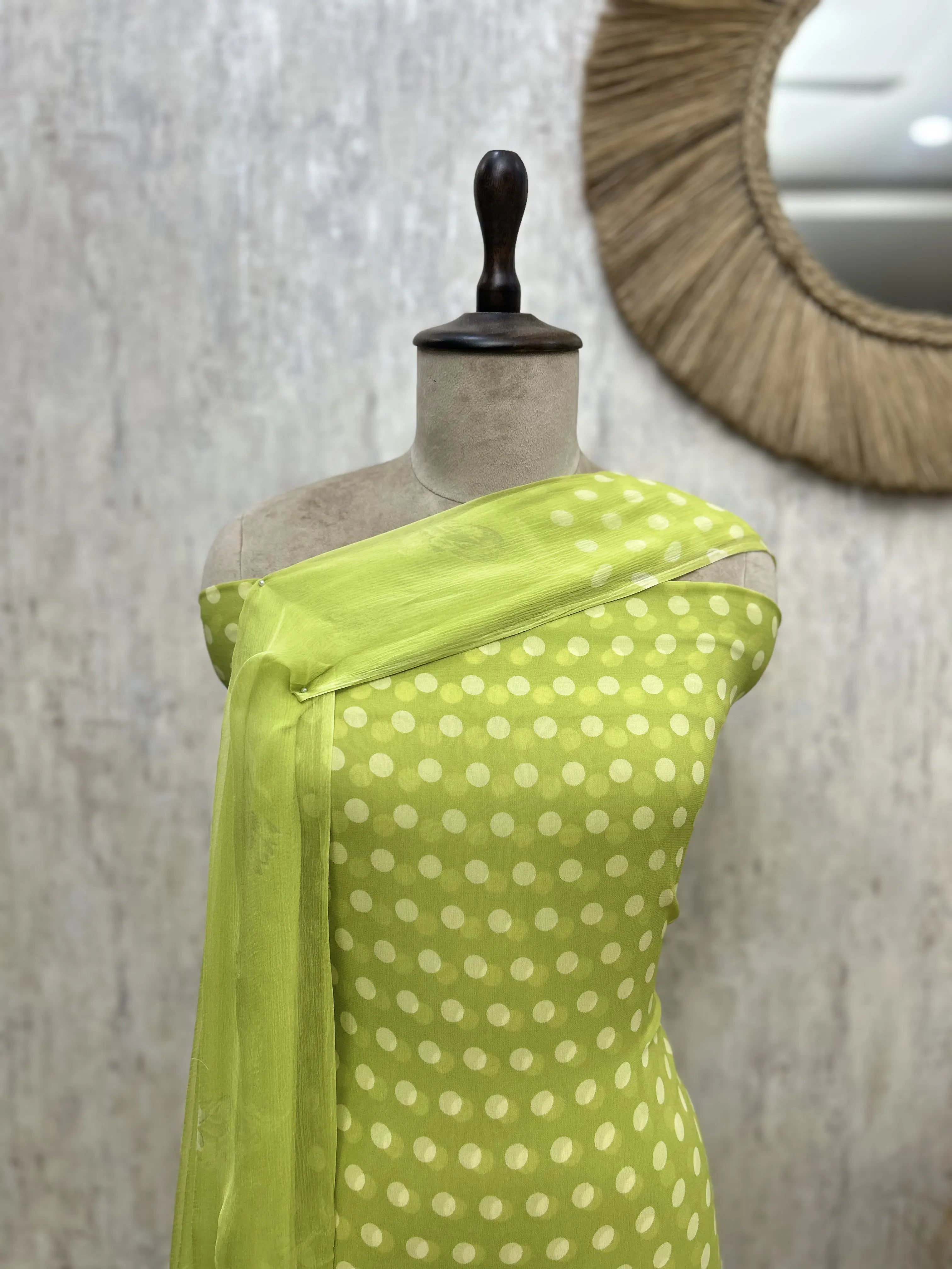 Retro Polka Dot Unstitched Suit