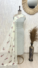 Retro Polka Dot Unstitched Suit