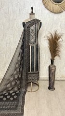 Grandeur of Pattern Crepe Unstitched Suits