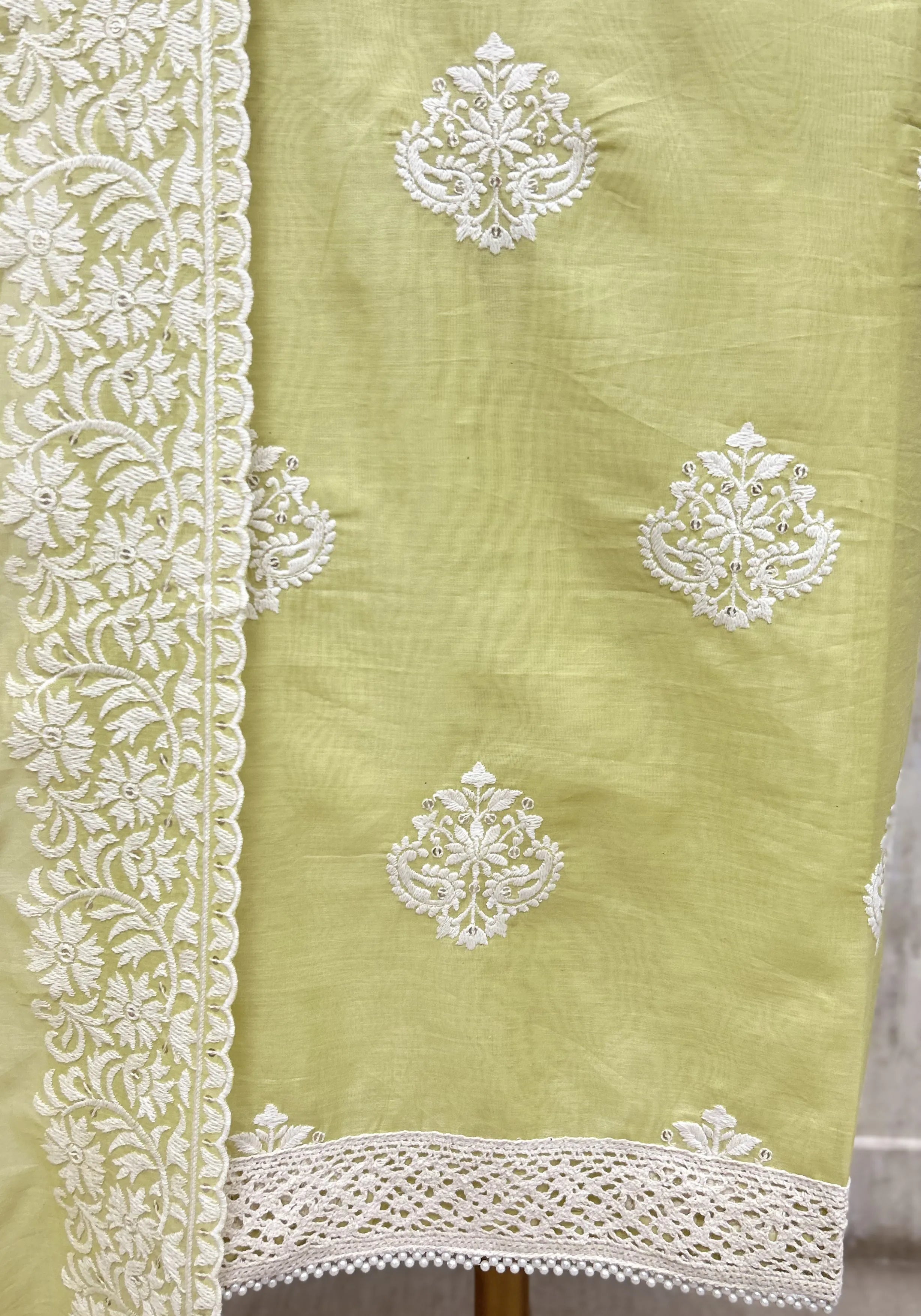 Daisy Drape Elegant Unstitched Suit