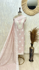 Daisy Drape Elegant Unstitched Suit