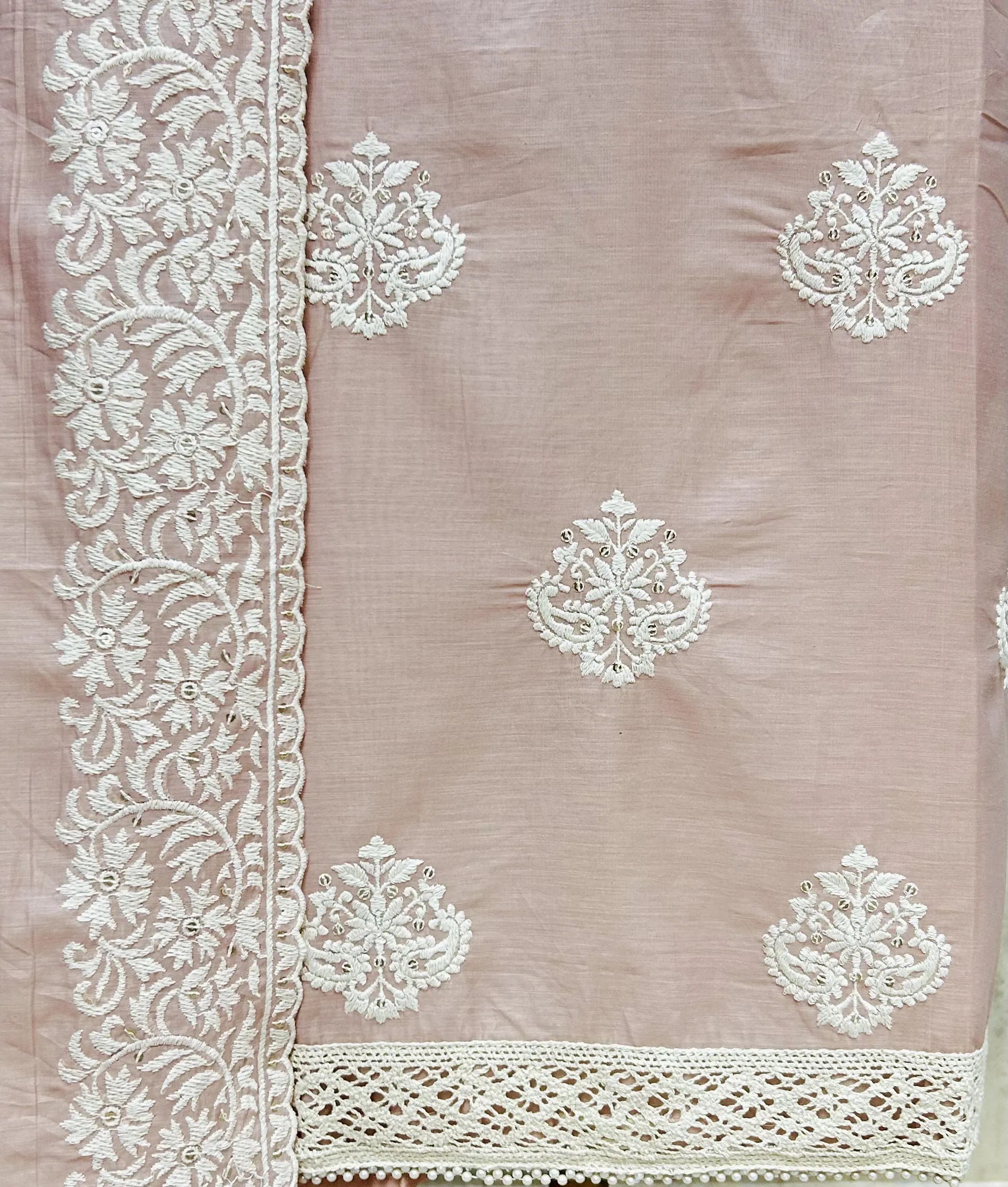 Daisy Drape Elegant Unstitched Suit