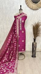 Dola Silk Unstitched Suits