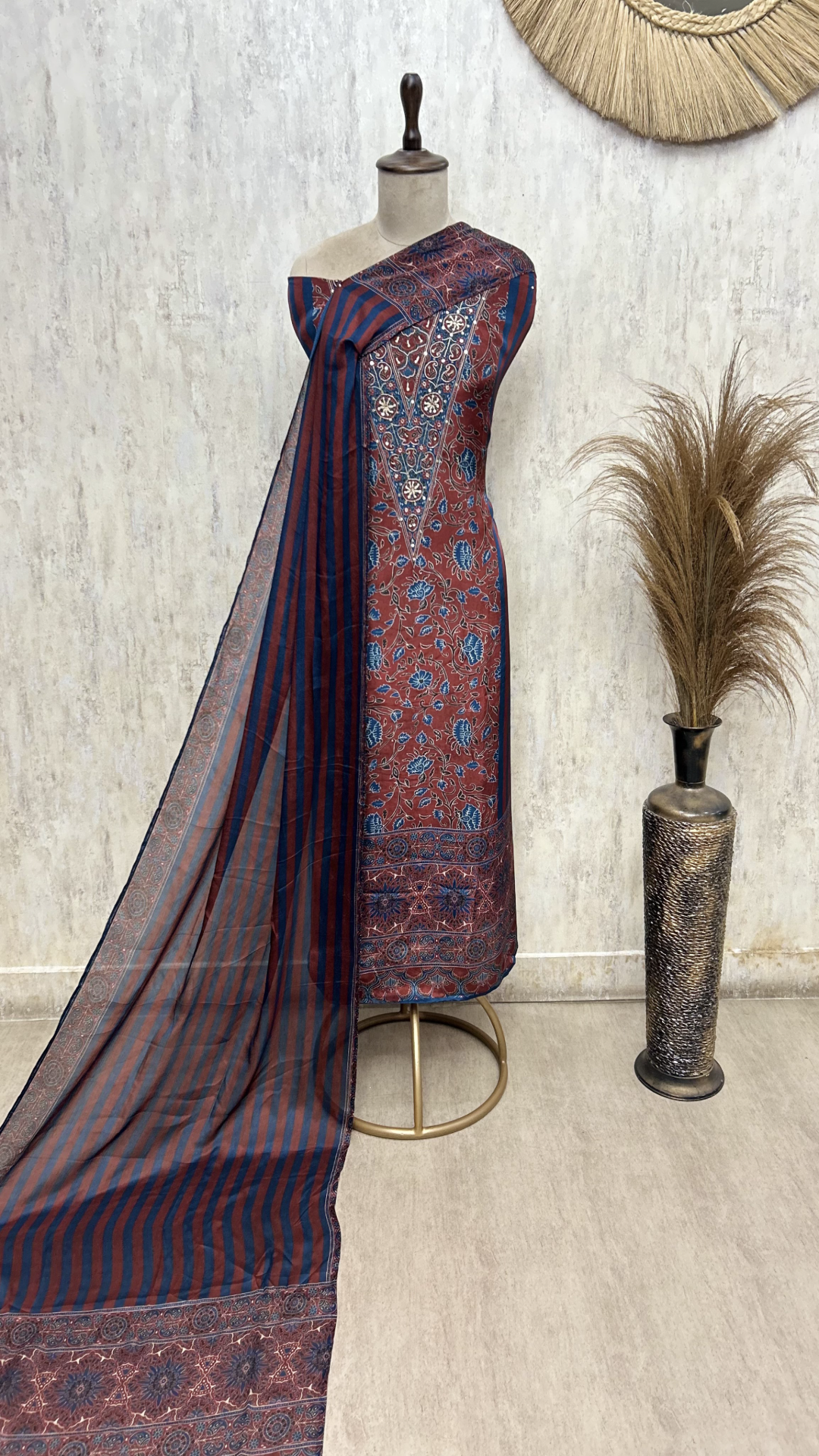 The Artistry Edit Printed Crepe Unstitched Suits