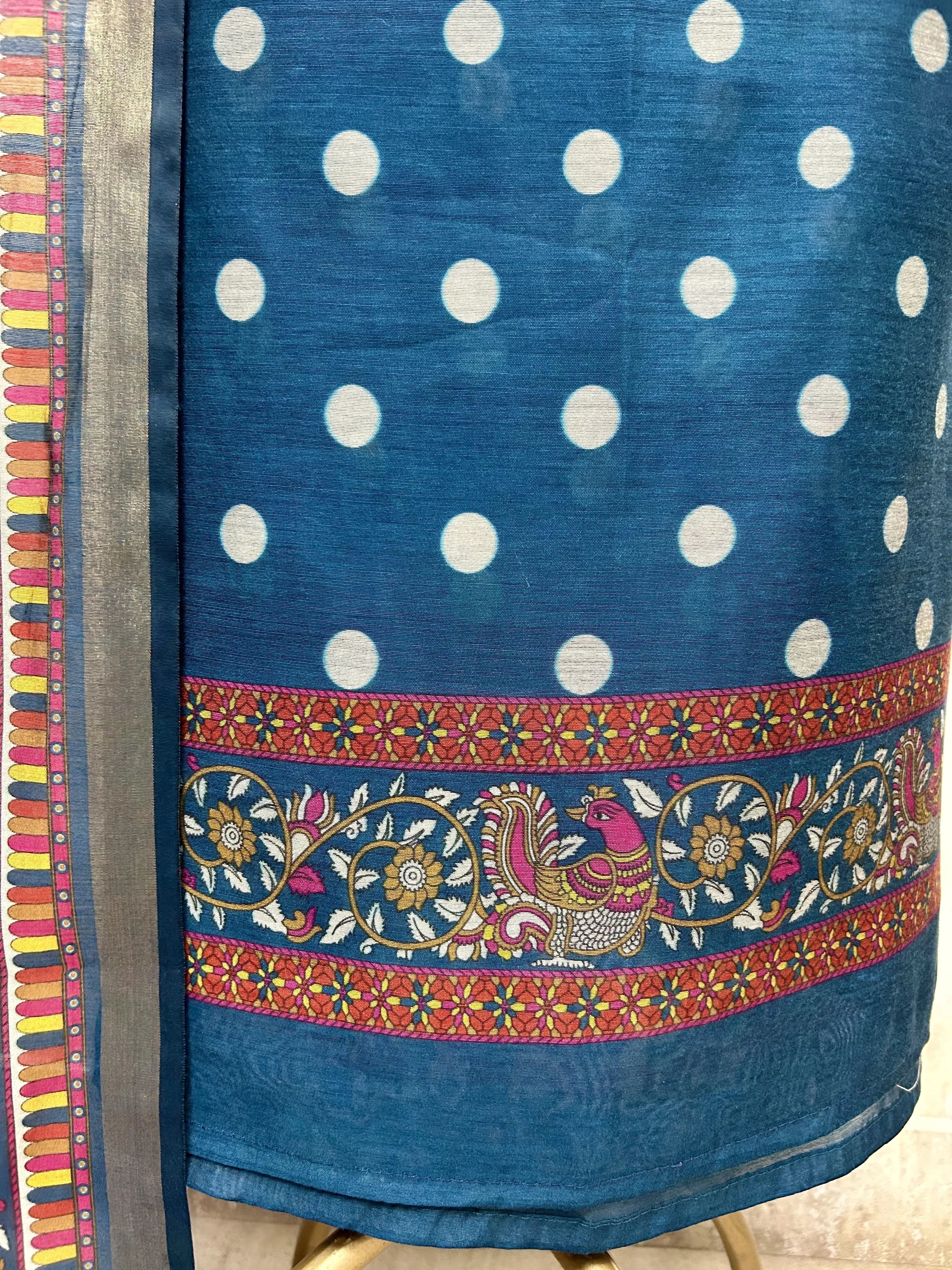 Maheshwari Dot Charm unstitched suits