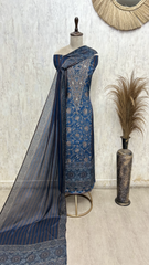 The Artistry Edit Printed Crepe Unstitched Suits