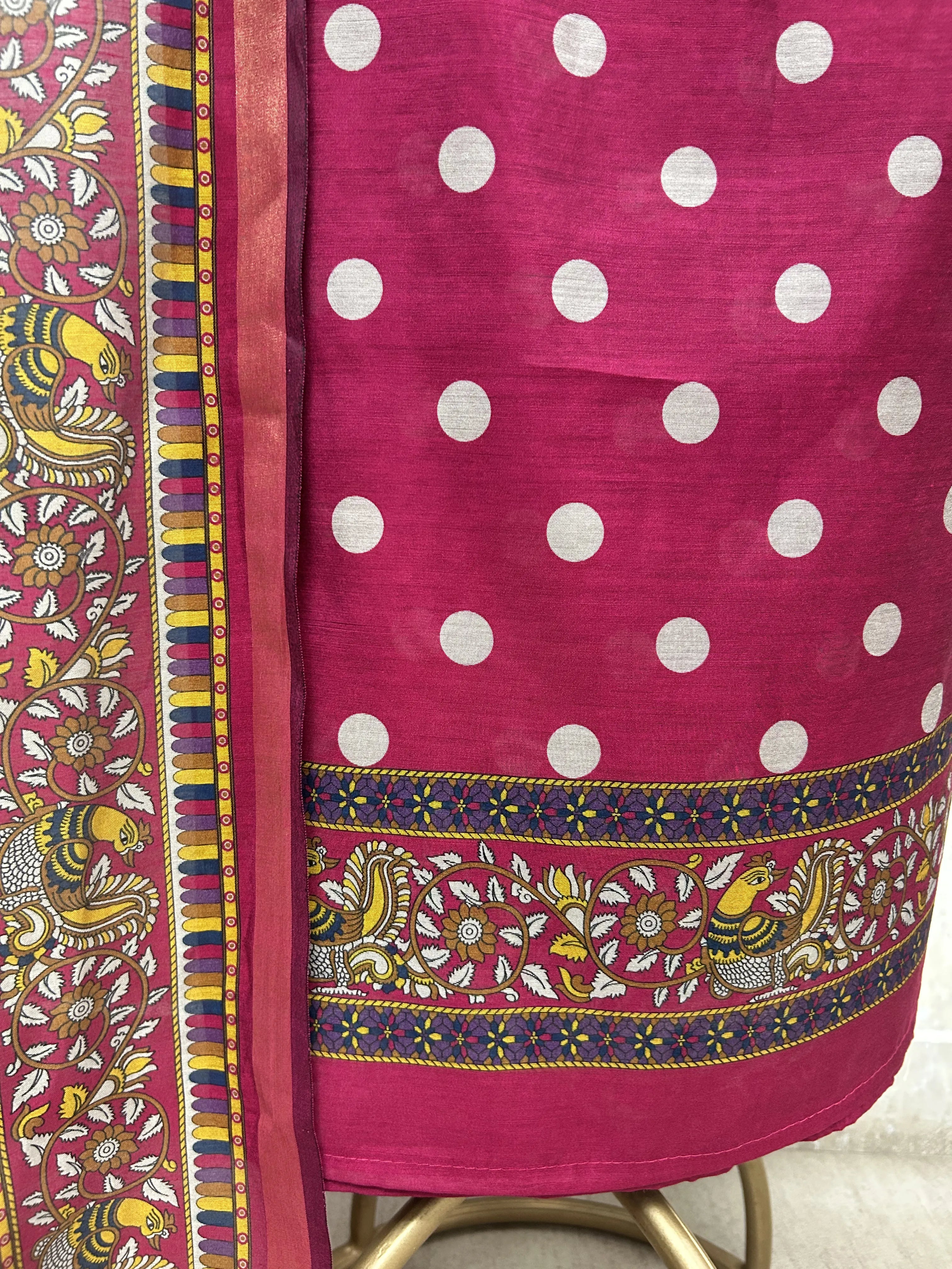Maheshwari Dot Charm unstitched suits