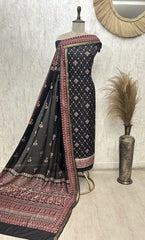 Ikkat graceful Unstitched Suit