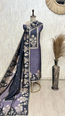 Exquisite Kanjivaram Silk Unstitched Suit