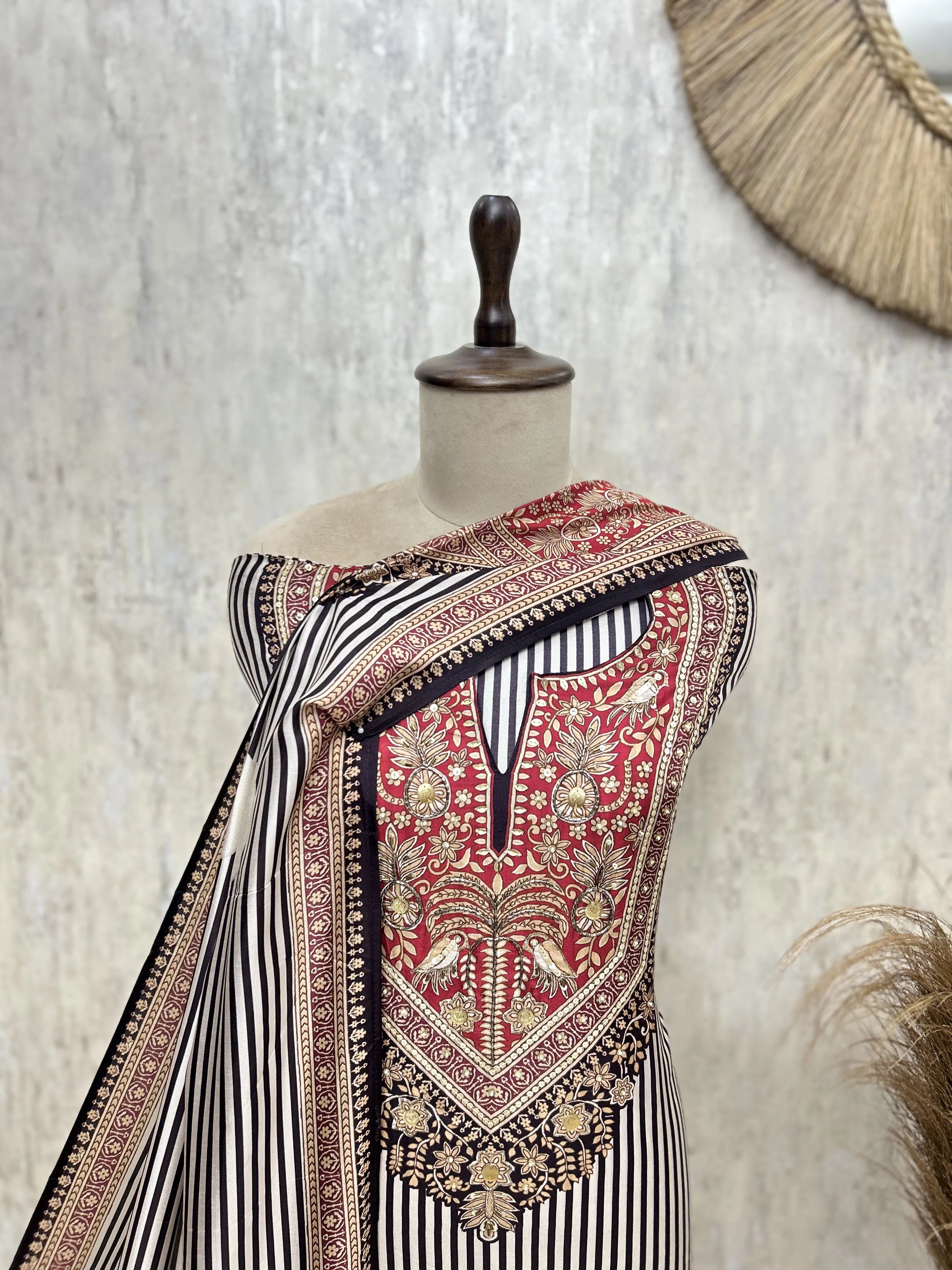 A Contemporary Twist Of Muslin  Unstitched Suits