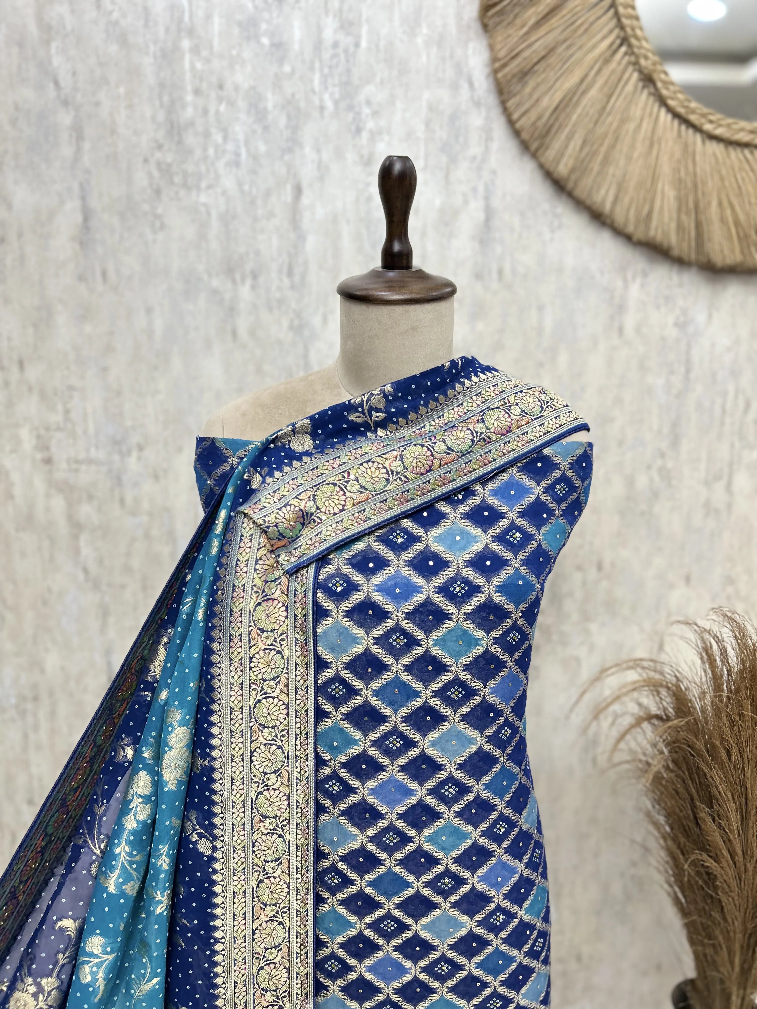 Banarasi Khaddi Georgette Unstitched Suits