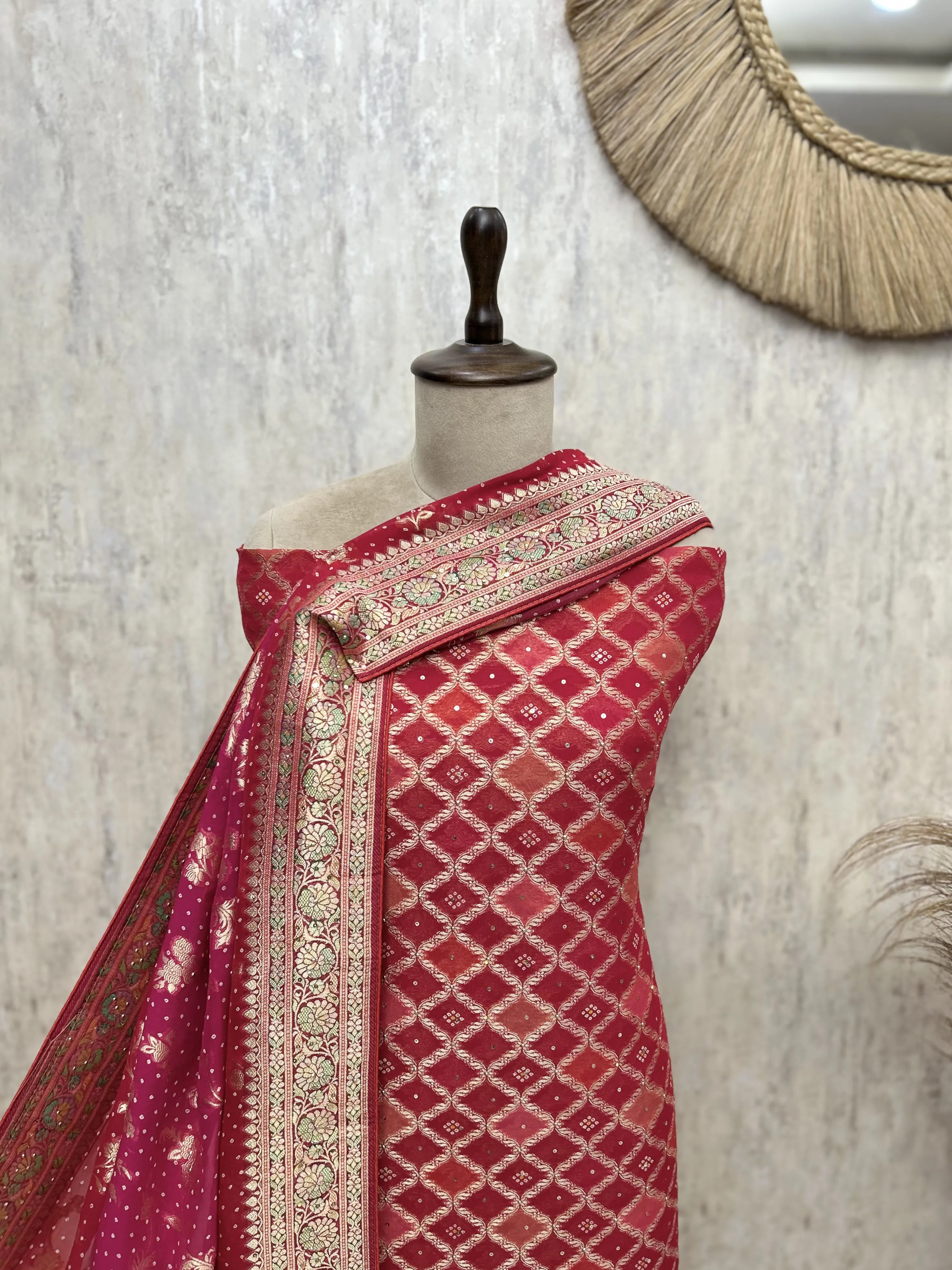 Banarasi Khaddi Georgette Unstitched Suits