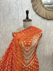 The Artful Allure Of Tafetta Silk Unstitched Suits